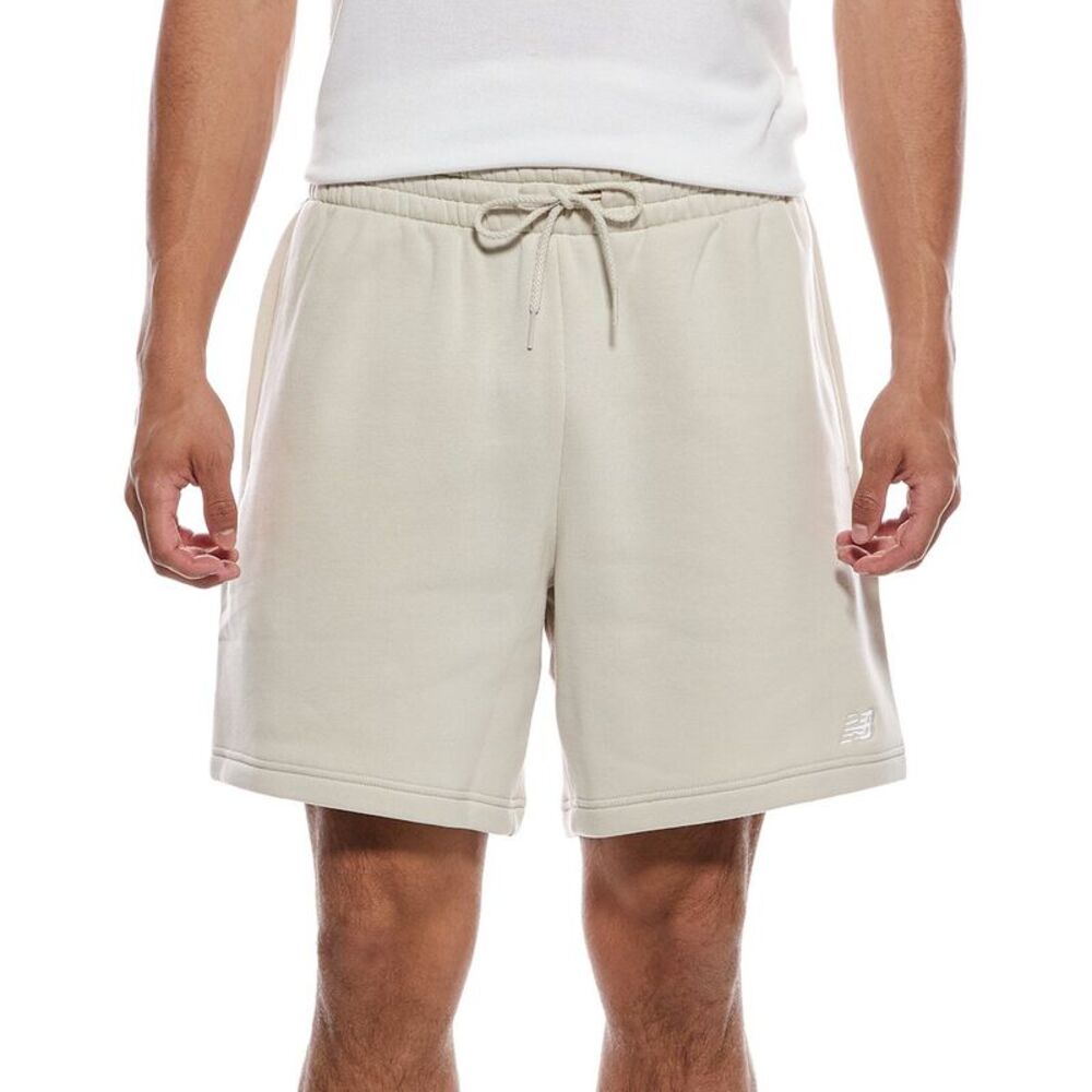 New Balance Mens  Sport Essentials Fleece Short, White